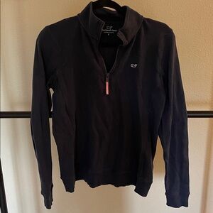 Vineyard Vines Dark Blue Pullover with Pink Accent